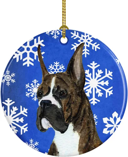 Miniatura 180 de Caroline's Treasures Cavalier Spaniel - Adorno de cerámica para colgar en el árbol de Navidad, para el hogar, Navidad, fiestas, regalo, 3 pulgadas