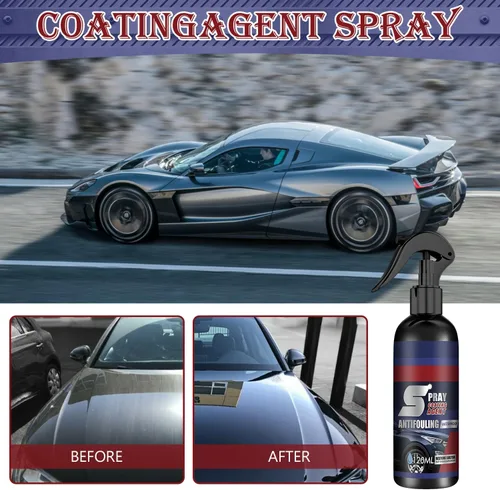 Rayhong - Agente de renovación de revestimiento multifuncional, 3 en 1 aerosol de revestimiento de cerámica para automóvil, agente de renovación de