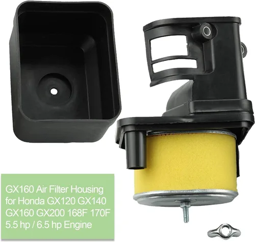 Miniatura 6 de Carcasa del filtro de aire GX160 con conjunto de filtro de aire para Honda GX120 GX140 GX160 GX200 168F Motor Cortacésped Reemplazar 17230-Z51-820
