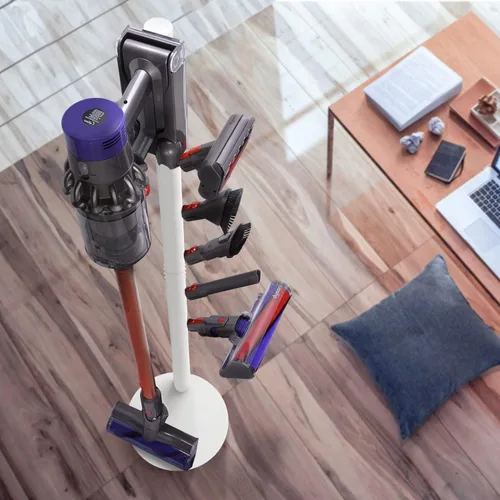 Miniatura 5 de XIGOO Soporte de vacío independiente compatible con V15 Detect, V11 V10 V8 V7 V6 Aspiradoras inalámbricas, estación de acoplamiento de suelo, Blanco