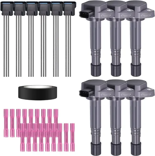 Miniatura 44 de Juego de 4 bobinas de encendido y conector hembra arnés de enchufe compatible con Infiniti Frontier Altima Versa Sentra NV200 Rogue FX50 QX60 QX70