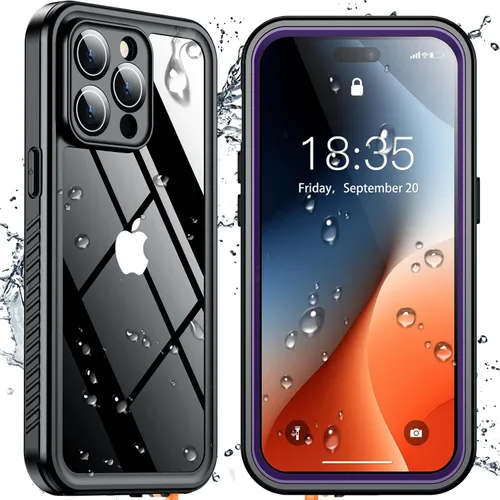 Miniatura 14 de SPIDERCASE Solo diseñada para el iPhone 13 Pro Max, funda impermeable, lente incorporada y protector de pantalla, protección completa de alta