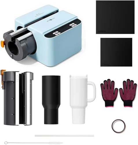 Miniatura 12 de HTVRONT Prensa de Calor Automática para Vasos - Máquina Prensadora de Calor para Vasos A200, Presión Ajustable y Accesorio de Placa de Calor