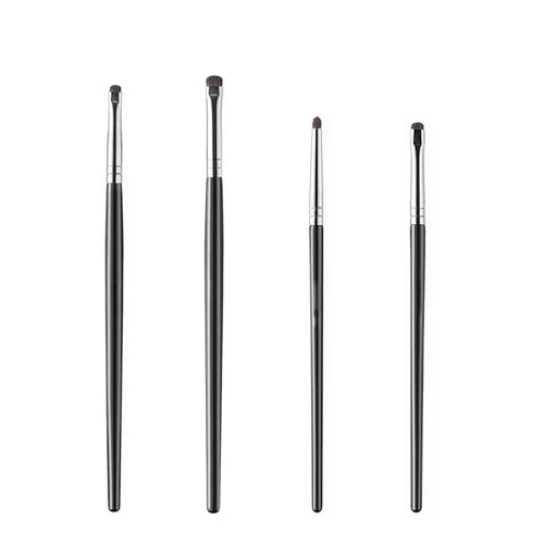 Mini cepillo para difuminar para delineador de ojos, pinceles de sombra de ojos, pincel delineador de ojos para gel en polvo, crema y corrector Set-1