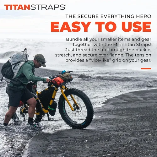 Miniatura 6 de Titan Utility Straps – Juego de mini correas para organizar cables de ordenador, manualidades y cañas de pescar
