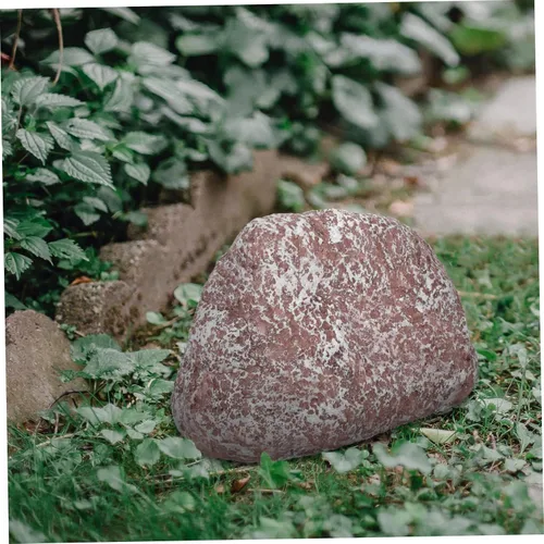 Miniatura 3 de Stone Key Hider - Diseño realista de roca para almacenamiento de llaves al aire libre para jardines y patios, material de resina confiable que