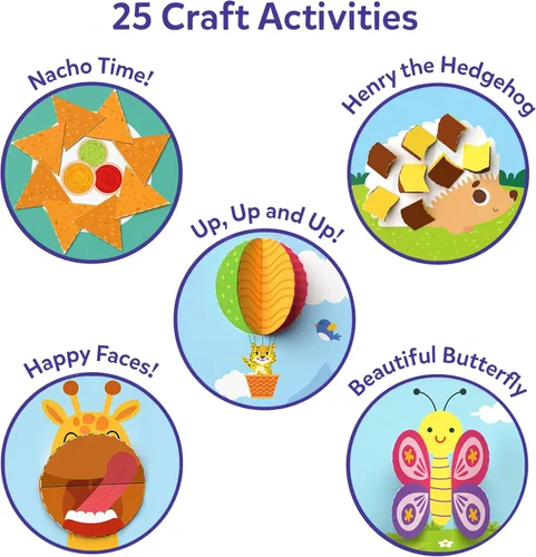 Miniatura 6 de Skillmatics Libro de actividades de habilidades de tijera, recortar, 25 actividades de corte para preescolares, kit de manualidades de fieltro, 2