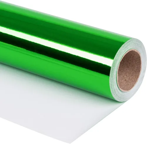 Miniatura 25 de RUSPEPA Papel de regalo metálico negro, papel de color sólido, perfecto para bodas, cumpleaños, Navidad, baby shower, 17 pulgadas x 32.8 pies