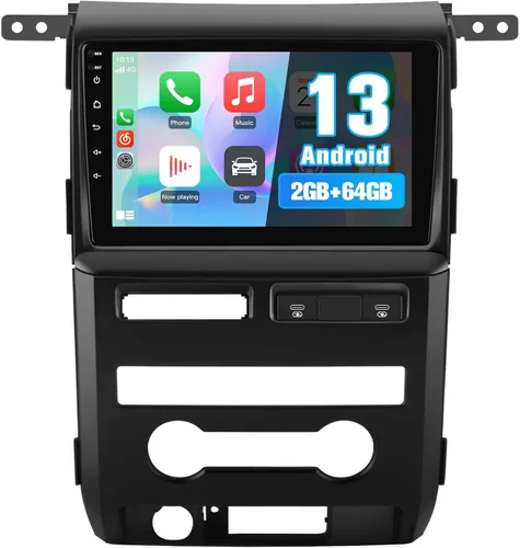 Miniatura 10 de Android 13 [2 GB+64 GB] Estéreo de coche para Ford F150 2009-2012 Manual AC (modelo de gama baja), radio de coche con soporte de pantalla táctil