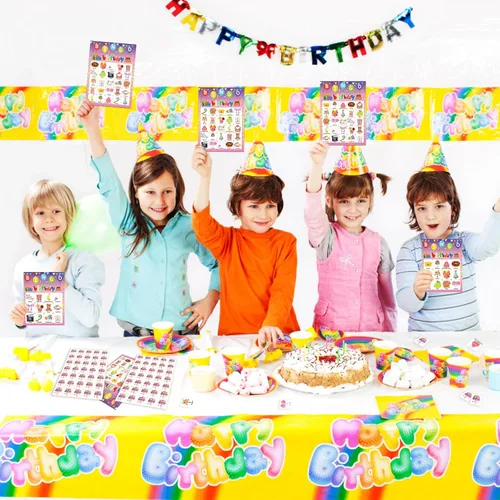 Miniatura 2 de Juego de bingo de cumpleaños, 24 jugadores, fiesta de cumpleaños, juegos de bingo de cumpleaños, tarjetas de bingo de feliz cumpleaños, tarjetas
