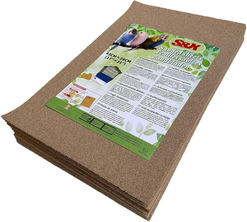 Miniatura 8 de S&X Papel de grava para jaula de pájaros, paquete de 30 forros de jaula de pájaros de 15 x 9.5 pulgadas, desechables para mejorar la higiene