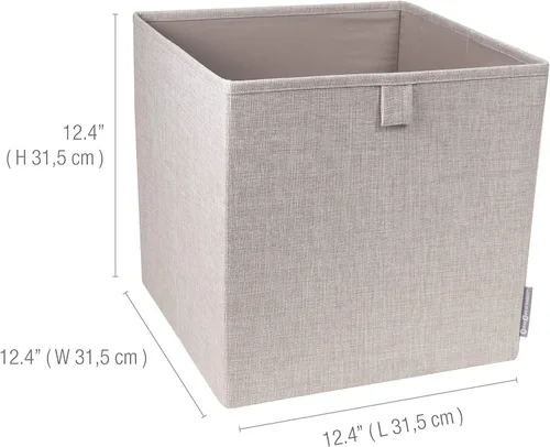 Miniatura 3 de Bigso Caja de almacenamiento plegable multiusos suave Cubo de almacenamiento de tela plegable para almacenamiento en estantes Cubo