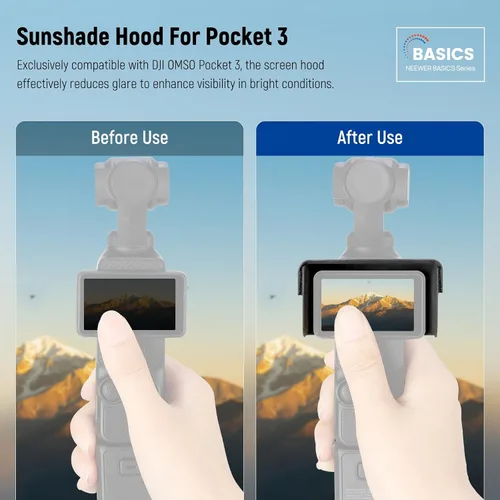 Miniatura 7 de NEEWER Funda protectora de bolsillo 3 con mosquetón y 2 fundas de sombrilla compatibles con DJI Osmo Pocket 3 Gimbal Camera, resistente a prueba