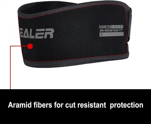 Miniatura 2 de EALER Hockey Neck Guard Collar, Hockey Core Neck Protect Guard Bib Cut Resistant HAN100