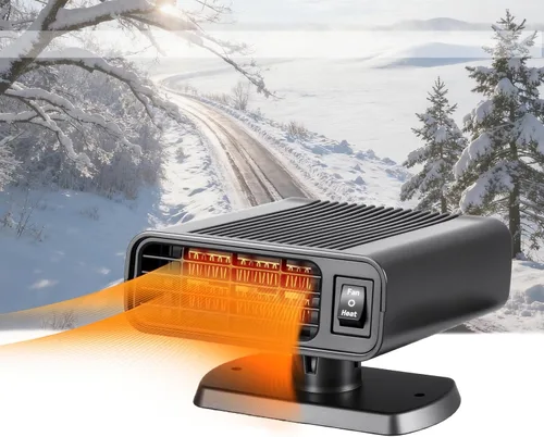 Calentador de coche de 12 V, calentador portátil para automóvil, 2 en 1 calentadores de calefacción y refrigeración rápida que se conecta al