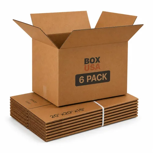 Miniatura 13 de BOX USA Cajas de cartón corrugado de 15 x 10 x 6, medianas de 15 pulgadas de largo x 10 pulgadas de ancho x 6 pulgadas de alto, paquete de 25