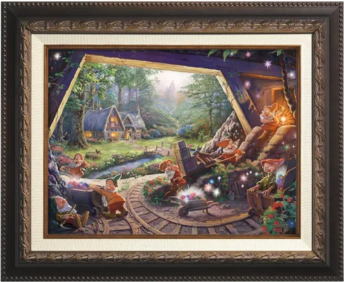 Miniatura 9 de Thomas Kinkade Studios Snow White and the Seven Dwarfs - Lienzo envuelto en galería (8 x 10 pulgadas)
