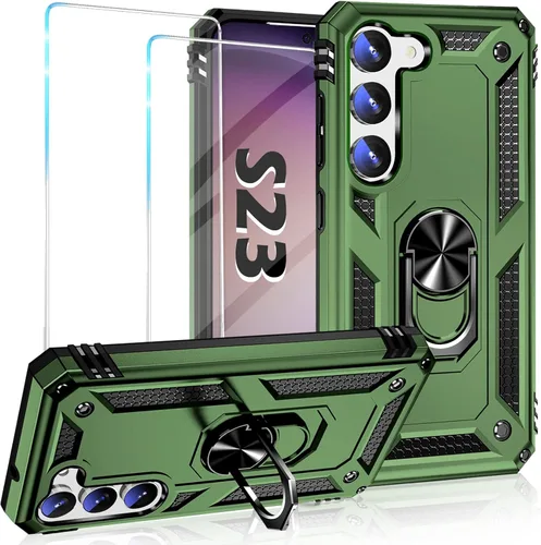 Miniatura 55 de Vaki Funda para Samsung Galaxy S22 5G con protector de pantalla integrado de grado militar, cubierta dura y resistente, funda resistente para Galaxy