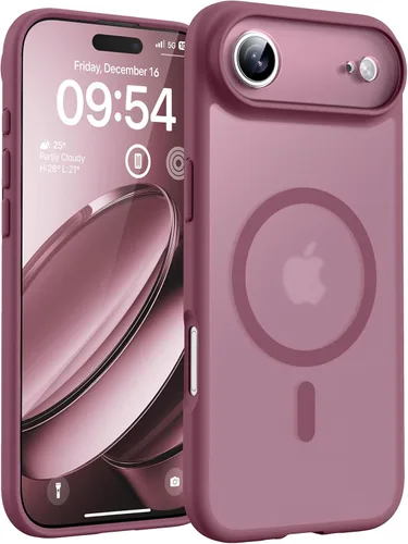 Miniatura 202 de TOCOL Funda magnética 3 en 1 para iPhone 14 Pro, mejorada [protección completa de cámara] con 2 protectores de pantalla, funda de grado militar Azul