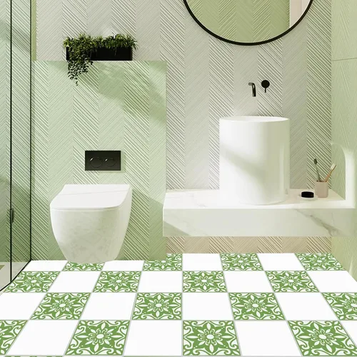 Miniatura 4 de Plantilla de suelo reutilizable para pintar pisos, azulejos, paredes, pasarela, patio, porche delantero, piso de concreto, paquete de 4, 8 x 8