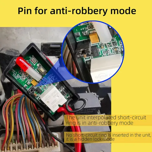 Miniatura 8 de CHADWICK Sistema de alarma antirrobo para inmovilizador de automóvil, bloqueo inalámbrico del motor M506, dispositivo antirrobo automático