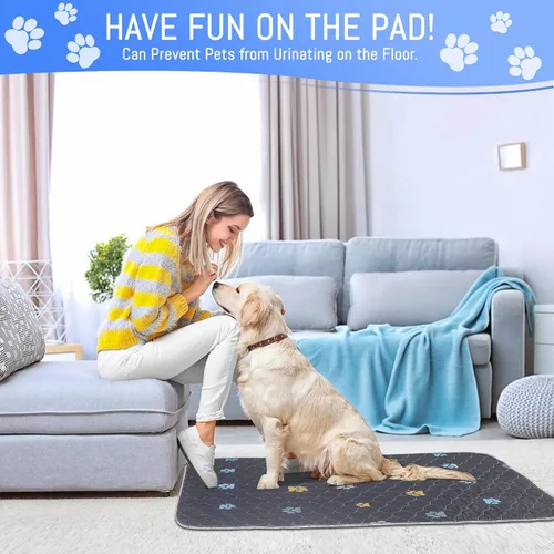 Miniatura 3 de Aitmexcn Almohadilla lavable para orina de perro, 100% impermeable, tapete de entrenamiento para cachorros o perros mayores, almohadillas Color Paws