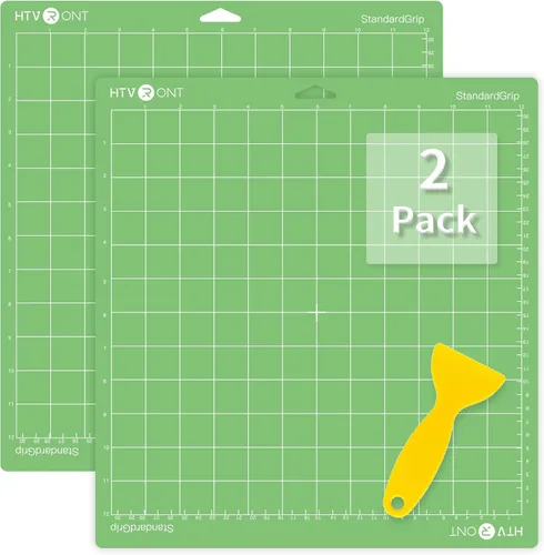 Miniatura 8 de HTVRONT Variedad de alfombrillas de corte, 2 alfombrillas de corte de 12 x 12 pulgadas compatibles con Cricut Maker 3/4/Maker/Explore 3/4/5/Air