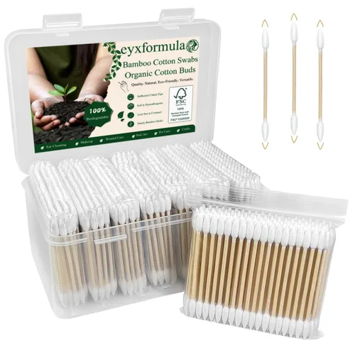 Miniatura 9 de 300 piezas de bastoncillos de algodón para dueños de mascotas, 100 piezas de 15 cm de largo y 200 piezas de bastoncillos de algodón, suministros