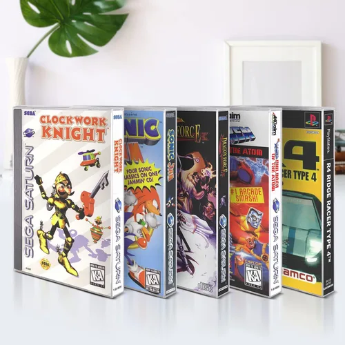 Miniatura 7 de EVORETRO Protector de caja de juegos para Sega CD, Saturn y Sony PS1 Longbox Games – 0.016 in de grosor a granel bolsas de juegos de cajas