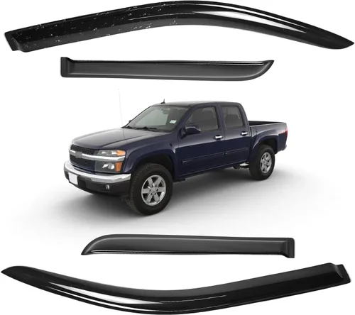 Miniatura 179 de Viseras para ventanas para Mazda 3 Sedán 4 puertas 2004 2005 2006 2007 2008 2009 estilo JDM Mugen, deflector de viento, protector solar y de lluvia