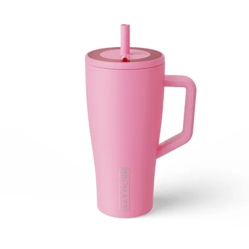 Miniatura 11 de BrüMate Era Vaso térmico con asa y pajilla, 40 onzas, 100% a prueba de fugas, con tapa, hecho de acero inoxidable, base apta para portavasos, moca