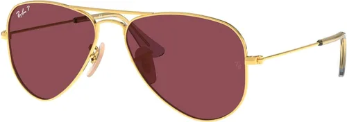Miniatura 13 de Ray-Ban Junior Rj9506s - Gafas de sol de aviador de metal para niños Plata/Gris Espejo Plata