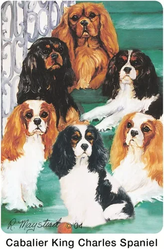 Miniatura 3 de Cavalier King Charles Dog - Juego de póquer de Ruth por los mejores amigos de Ruth Maystead