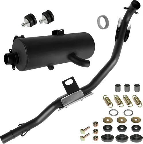 Caltric Silenciador con kit de tubo y junta compatible con Polaris Sportsman 500 4x4 1996 1997-2000