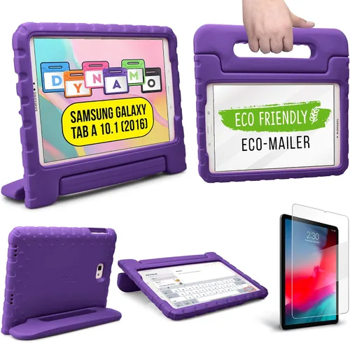 Miniatura 11 de Cooper Dynamo - Funda protectora resistente para Samsung Tab A 10.1 (2016) T580 T585 solo Funda a prueba de niños con soporte, asa, protector