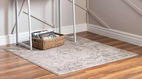 Miniatura 4 de Unique Loom Portland Collection Astoria - Alfombra cuadrada de 5 pies y 3 pulgadas, color beige y gris Beige/Gris