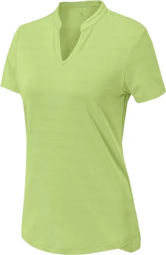 Miniatura 57 de Gopune Polo de golf con cuello en V para mujer, sin cuello, manga corta, ligera, de secado rápido, camisetas de tenis para correr