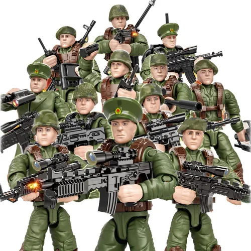 Miniatura 7 de YEIBOBO! Bolsas misteriosas de minifiguras, figuras de acción militar con armas y accesorios, paquete sorpresa de las fuerzas especiales Delta