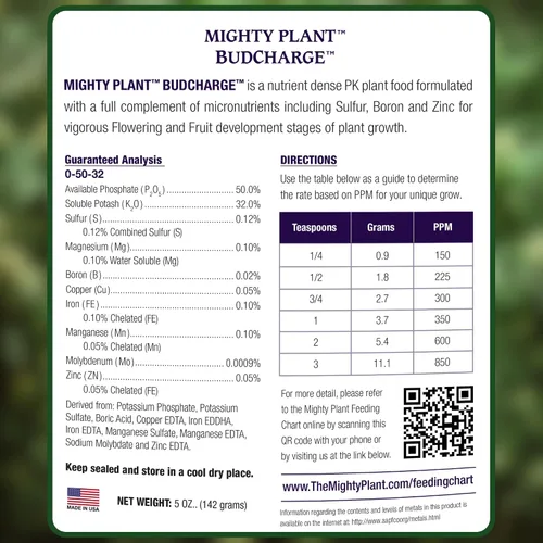 Miniatura 7 de Estimulante de Floración Potenciador de Floración y Cosechas Abundantes – Fórmula PK de Alta Densidad – BudCharge 0-50-32 Ideal para la Producción