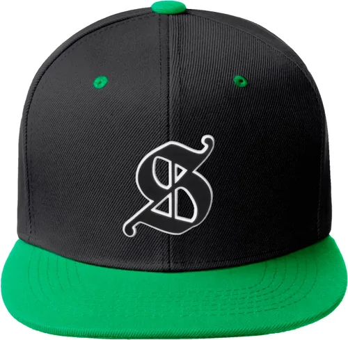 Miniatura 1291 de Daxton Gorra clásica con visera de billete plano con letras del alfabeto inglés antiguo de la A a la Z
