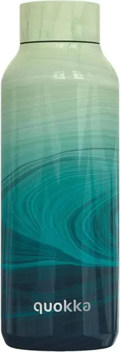 Miniatura 9 de Quokka Frasco térmico de acero inoxidable con lirios azules sólidos 17.2 fl oz