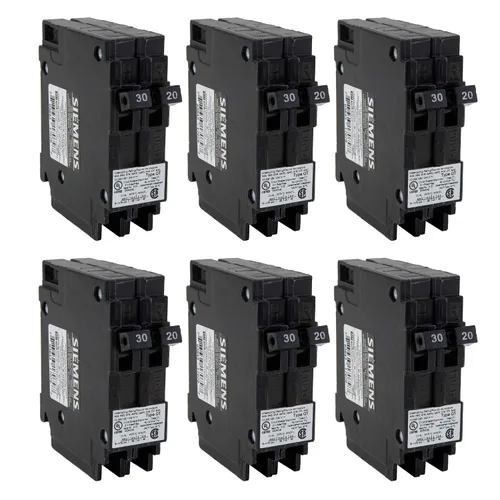 Miniatura 9 de RecPro Interruptor de circuito para RV Q3020 30/20 amperios doble unipolar 120V termo-magnético Desencadenamiento estándar Tipo de enchufe
