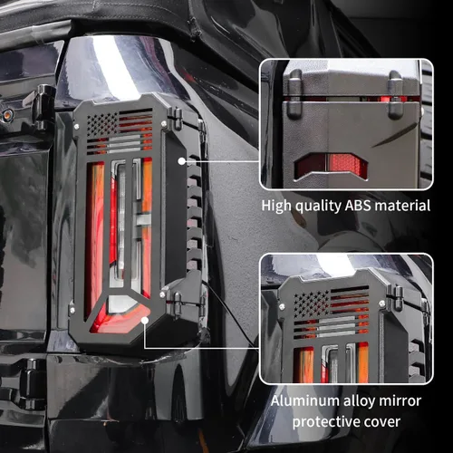 Miniatura 4 de Protector de luz trasera de aluminio, cubierta para lámparas de luz trasera, compatible con Ford Bronco 2021, 2022, 2023, 2024, 2025, accesorios