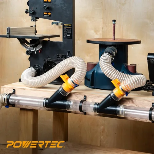 Miniatura 6 de POWERTEC Accesorio en Y de 2-1/2 pulgadas para manguera de 2 1/2 pulgadas, accesorios de conector de manguera de 2 1/2 pulgadas para sistema