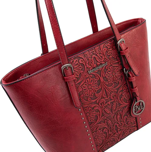Miniatura 3 de Montana West Bolsa de mano para mujer, juego de bolso grande y bolsos de mano, colección en relieve, juego de 2 piezas
