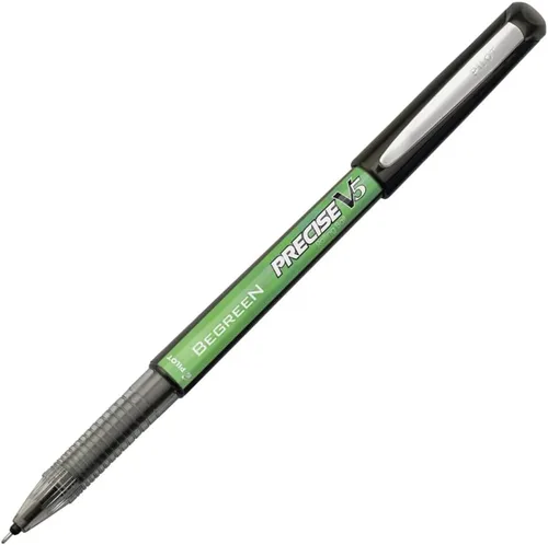 Pilot Precise V5 - Bolígrafos de punta extra fina de 0.020 in, color negro, paquete de 1, ideal para la escuela, diario y escritura en la oficina