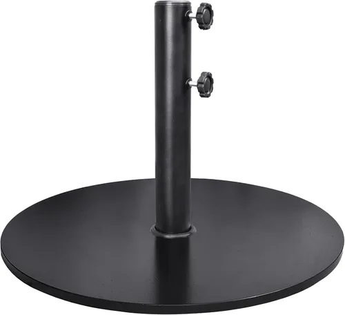 Miniatura 8 de EliteShade USA - Base redonda resistente para sombrilla de hasta 140 libras, con placa de acero para patio al aire libre, jardín o mesa de patio