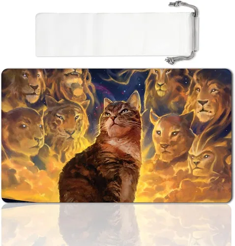 Miniatura 9 de Juego de mesa MTG Playmat Games Tamaño 60X35 cm CCG Compatible para MTG CCG RPG Juego de cartas coleccionables (Ajani Steadfast)