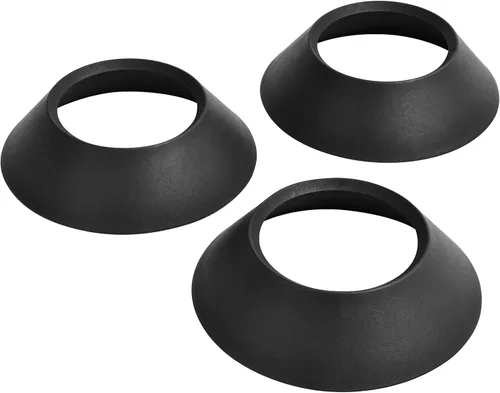 GoSports Soporte y soporte para pelotas deportivas (baloncesto, béisbol, fútbol, fútbol), paquete de 3, color negro mate