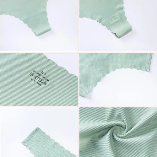 Miniatura 5 de Aogda Tangas para mujer, ropa interior sin costuras, calzones de tiro bajo